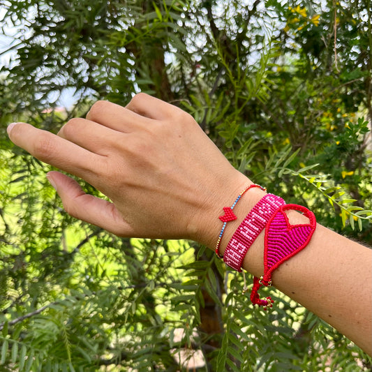 Pulsera Mini Corazon Rojo